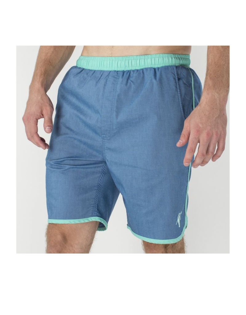Toes on the Nose Volley Swim Shorts - Navy / Green