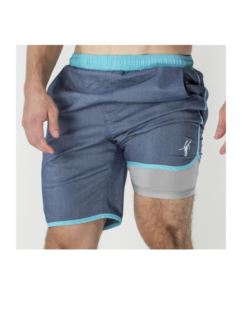 Toes on the Nose Volley Swim Shorts - Navy / Green