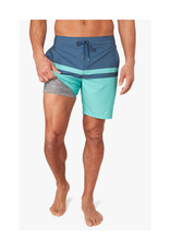 Fair Harbor FH Mens Ozone Short - Navy/Green Stripe