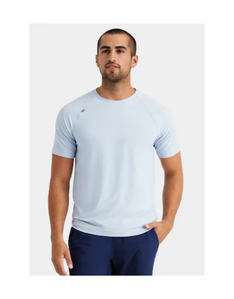 Rhone Reign SS T Shirt - Blue Fog