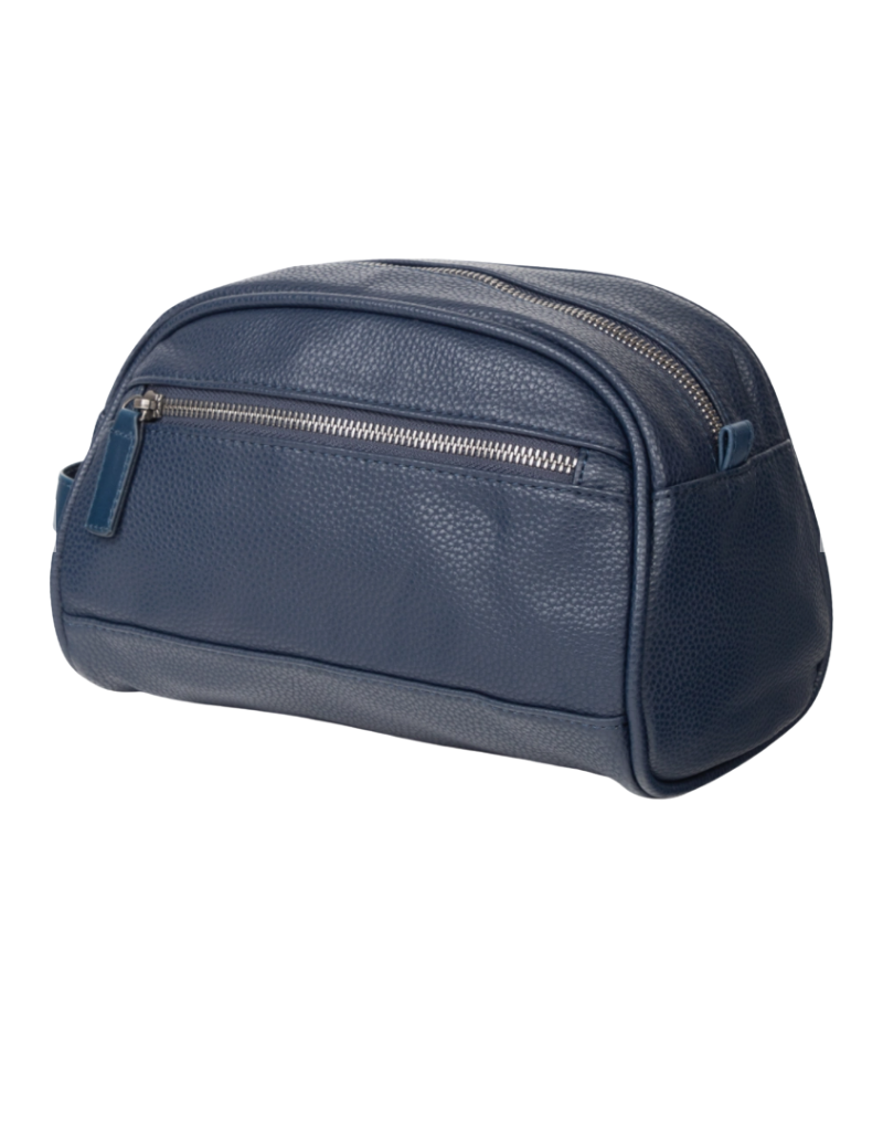 Brouk & Co Toiletry Bag - Blue Leather