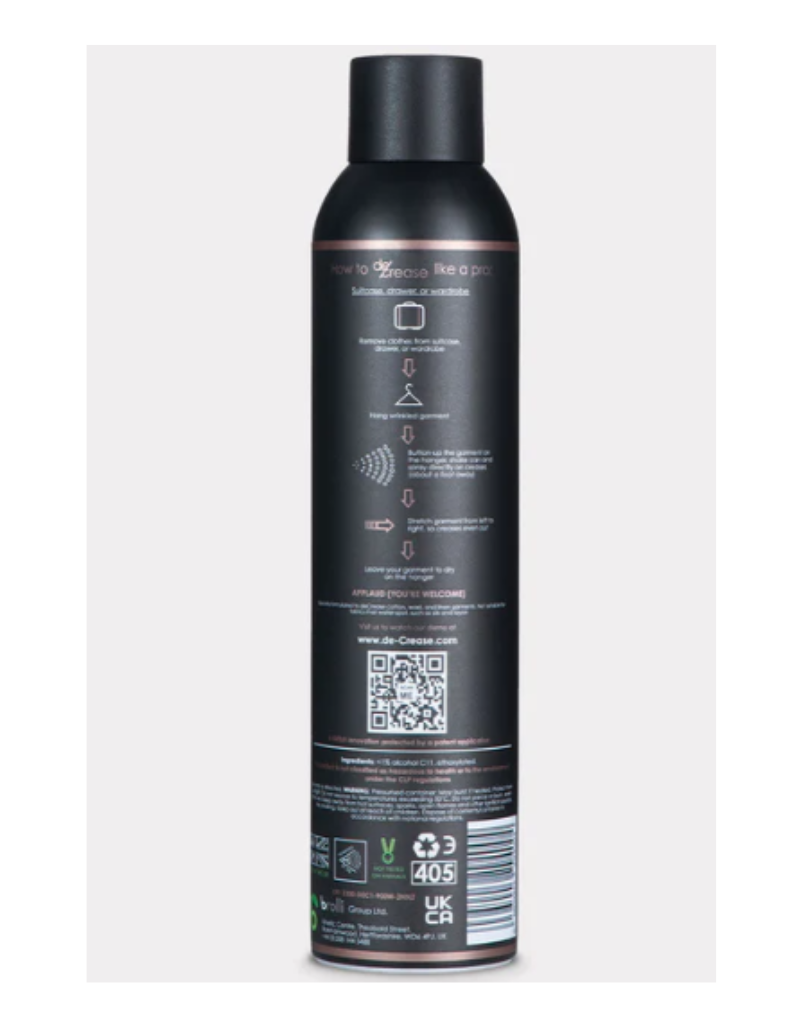 De/Crease Clothes Crease Remover