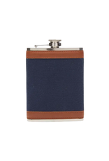 Brouk & Co Original Flask  8oz  - Canvas Blue