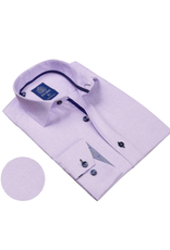 Avenue21 - Lavendar/Navy Blue Dot Trim