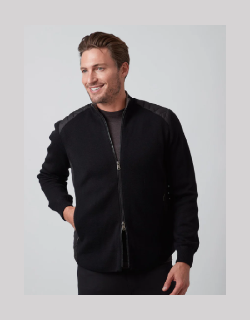 Raffi Raffi Nylon Quilted Back Jacket - Black