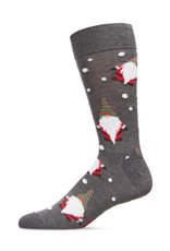 Gnomes for the Holidays Socks - Dark Grey Heather