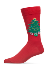 Christmas Tree Socks Red