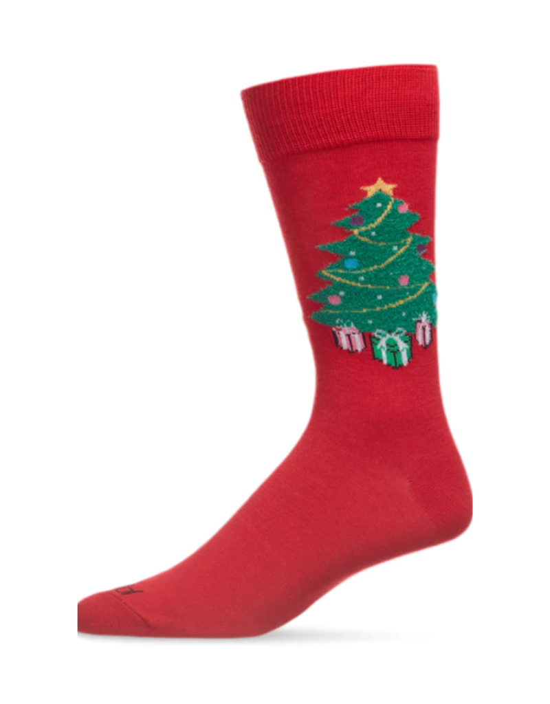 Christmas Tree Socks Red