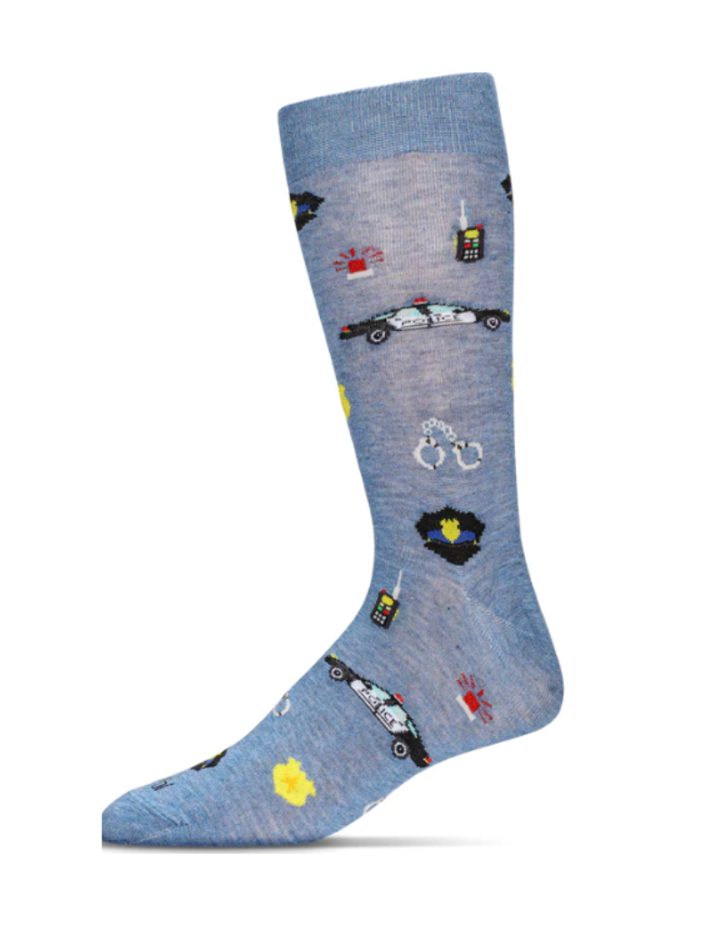 Police Socks Heather Blue