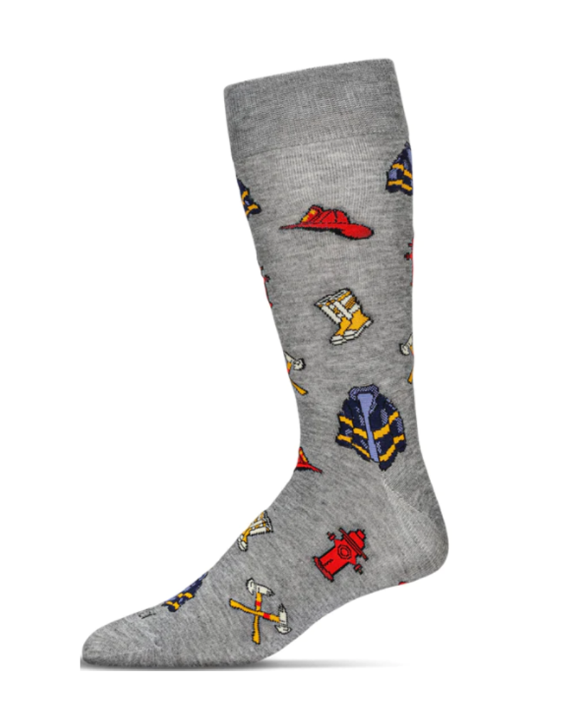 Firefighter Socks Heather Grey