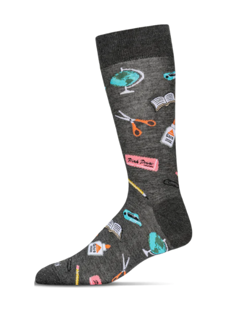 School Supplies Socks Heather Grey