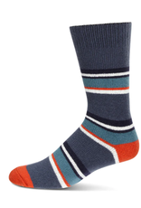 Stripe Buttersoft Cozy Socks Blue