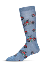 Motorcycles Socks Blue Heather