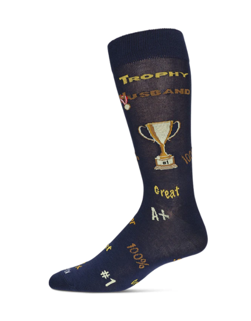 Trophy Husband Socks Navy