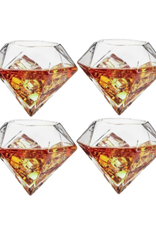 Diamond Decanter Set w/4 Glasses