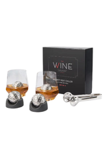 The Wine Savant Golf Ball Shaped Stainless Steal Whiskey Stones