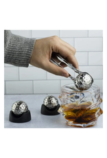 The Wine Savant Golf Ball Shaped Stainless Steal Whiskey Stones