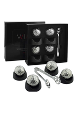 The Wine Savant Golf Ball Shaped Stainless Steal Whiskey Stones