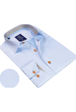 Avenue21 - Baby Blue Solid w/Brown/bl Circles