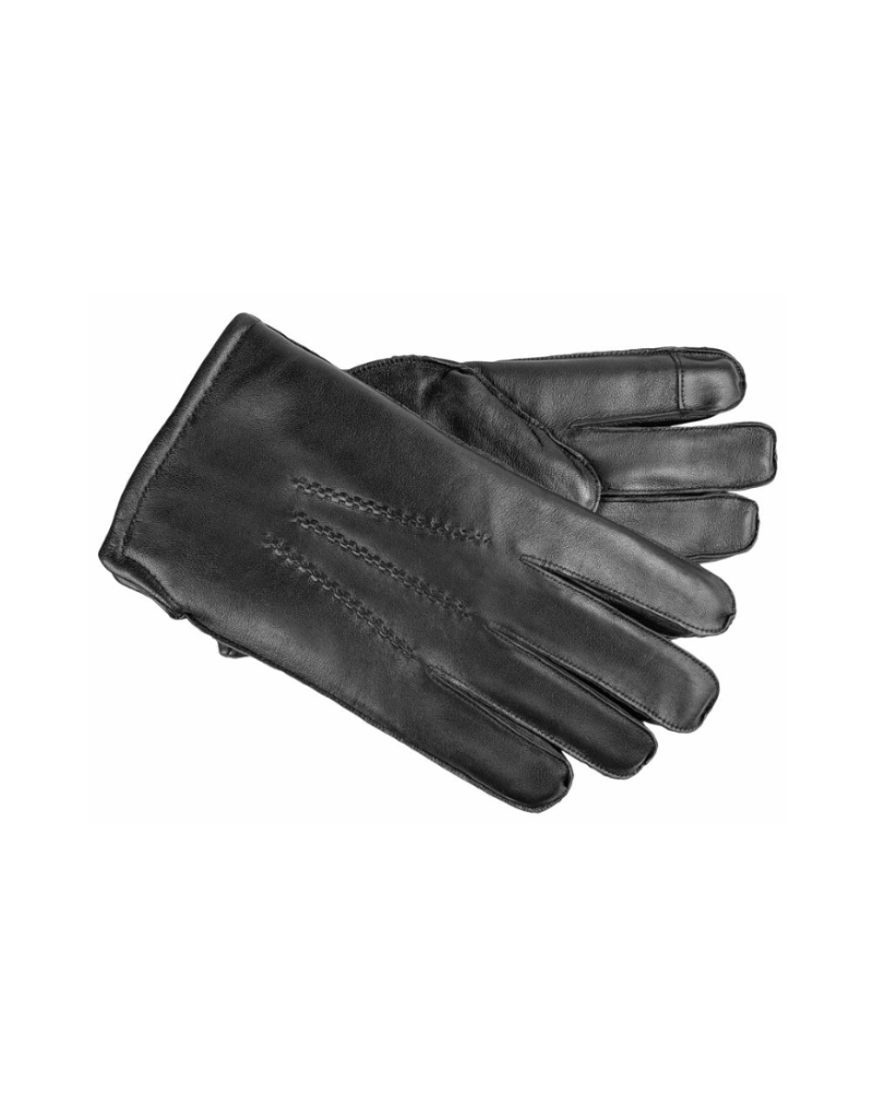 Glace Leather Gloves w/Fleece Lining,