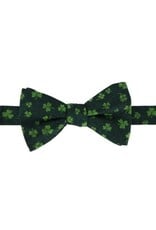 GREEN SHAMROCK NOVELTY SILK BOW TIE