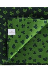 GREEN SHAMROCK NOVELTY SILK 12X12 POCKET SQUARE