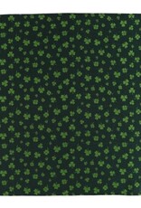GREEN SHAMROCK NOVELTY SILK 12X12 POCKET SQUARE