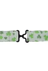 WHITE SHAMROCK NOVELTY SILK BOW TIE