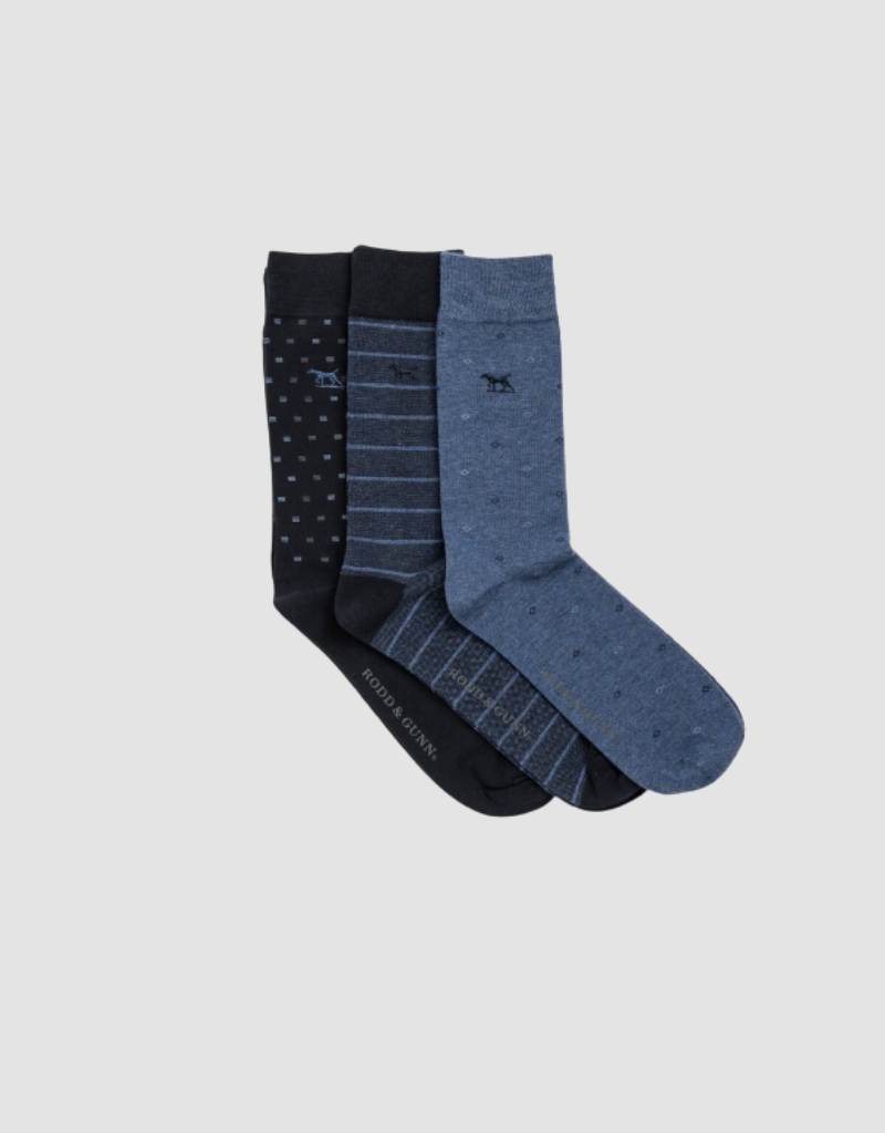 Rodd and Gunn R&G Seacliff Socks 3pk
