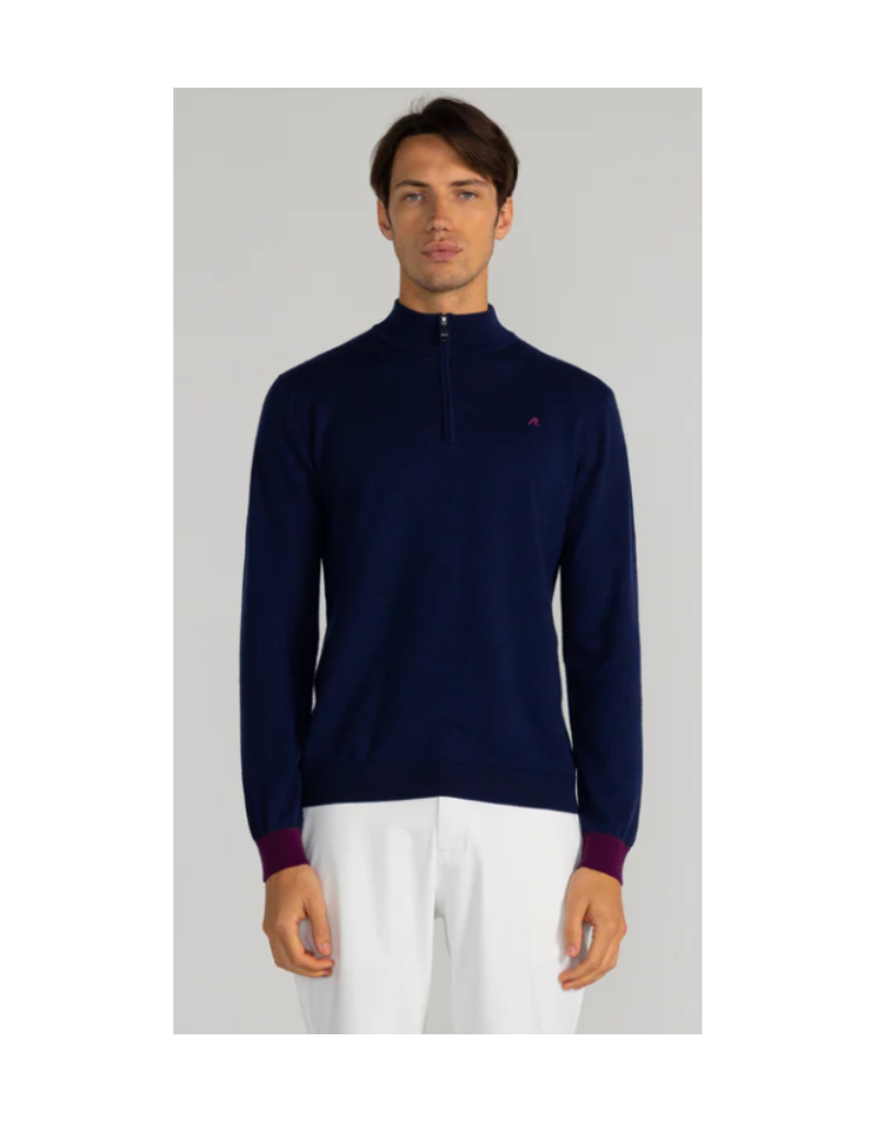 Redvanly Redvanly: Rowe 1/4 Zip Merino Sweater