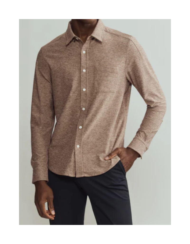 Rhone Rhone WFH Shirt - ChocoChip
