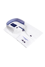 Avenue21 - White Textured/Bl Diam Trim