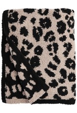MudPie MudPie Cozy Leopard Blanket
