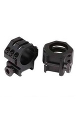 Weaver Tactical 6-Hole Skeleton 1" Rings Matte Black