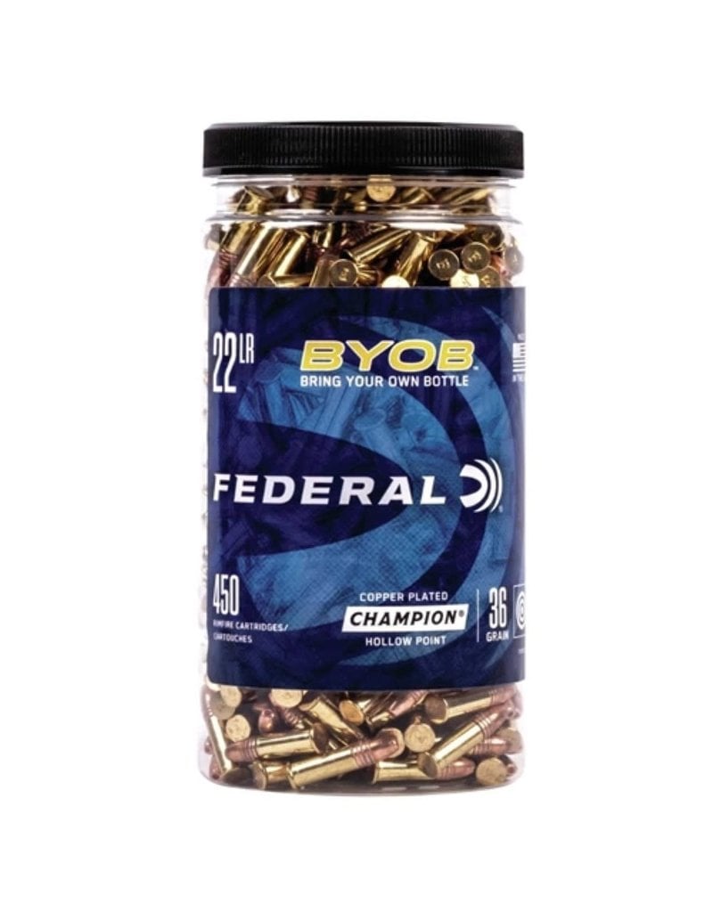 Federal BYOB .22 LR 450 Rounds 36 Grain CPHP