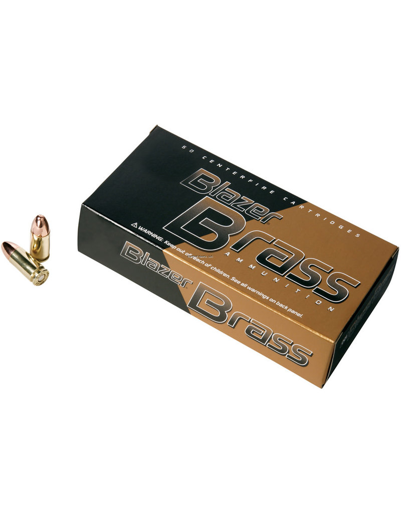 CCI Blazer Brass Centerfire Pistol Ammo 380 Auto 95Gr FMJ 50/Bx