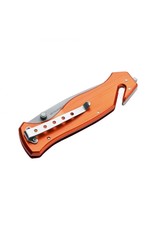 Boker Magnum EMS Rescue - 3.27" Satin 440A Combo Edge, Orange Aluminum Handles (01LL472)