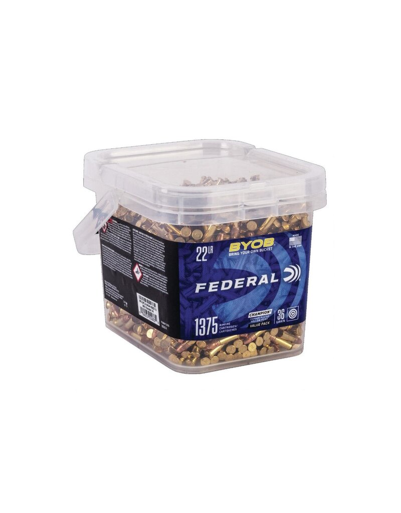 Federal BYOB - .22 LR, 36 GR, CPHP, Bucket of 1375 (750BKT1375)