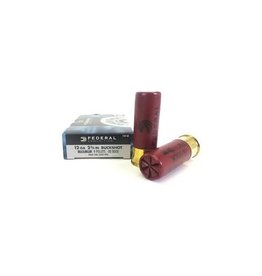 Federal Power-Shok Buckshot - 12GA, 2-3/4", 9 Pellets, 00 Buck, Box of 5 (F12700)
