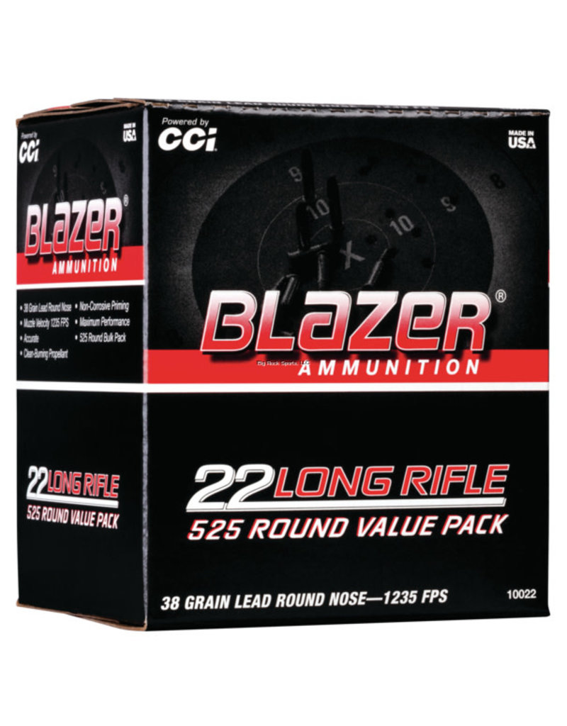 CCI Blazer 22LR 38gr Box of  525 (10022)