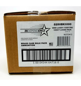 Federal Independence - 9mm , 115gr, FMJ, Case of 1000 (5250BK1000)