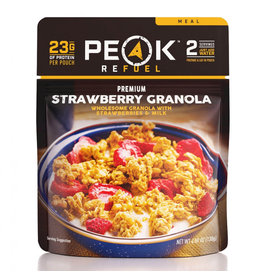 Peak Refuel Strawberries & Granola With Milk