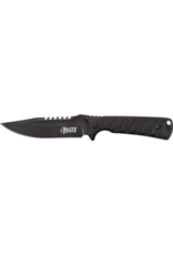 Elite Tactical Backdraft Fixed Black Combo Edge 8Cr13MoV Rubber (ET-FIX005BKSCS)