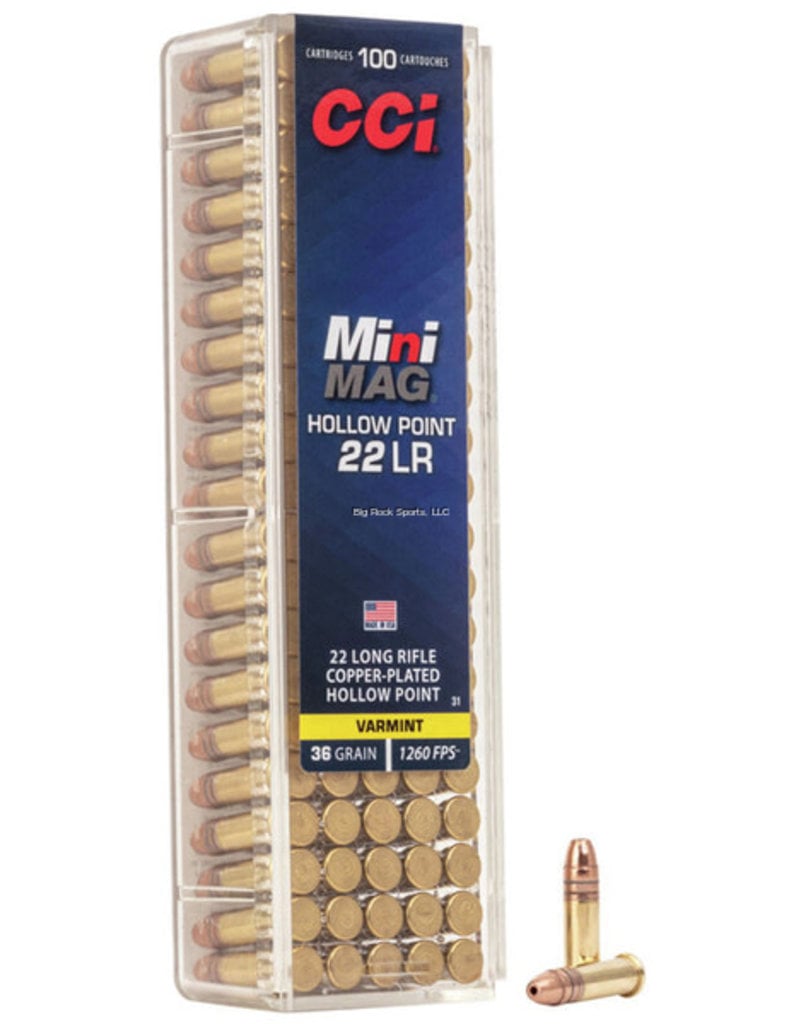 CCI MiniMag 22LR 36 GR CPHP Box of 100 (31)