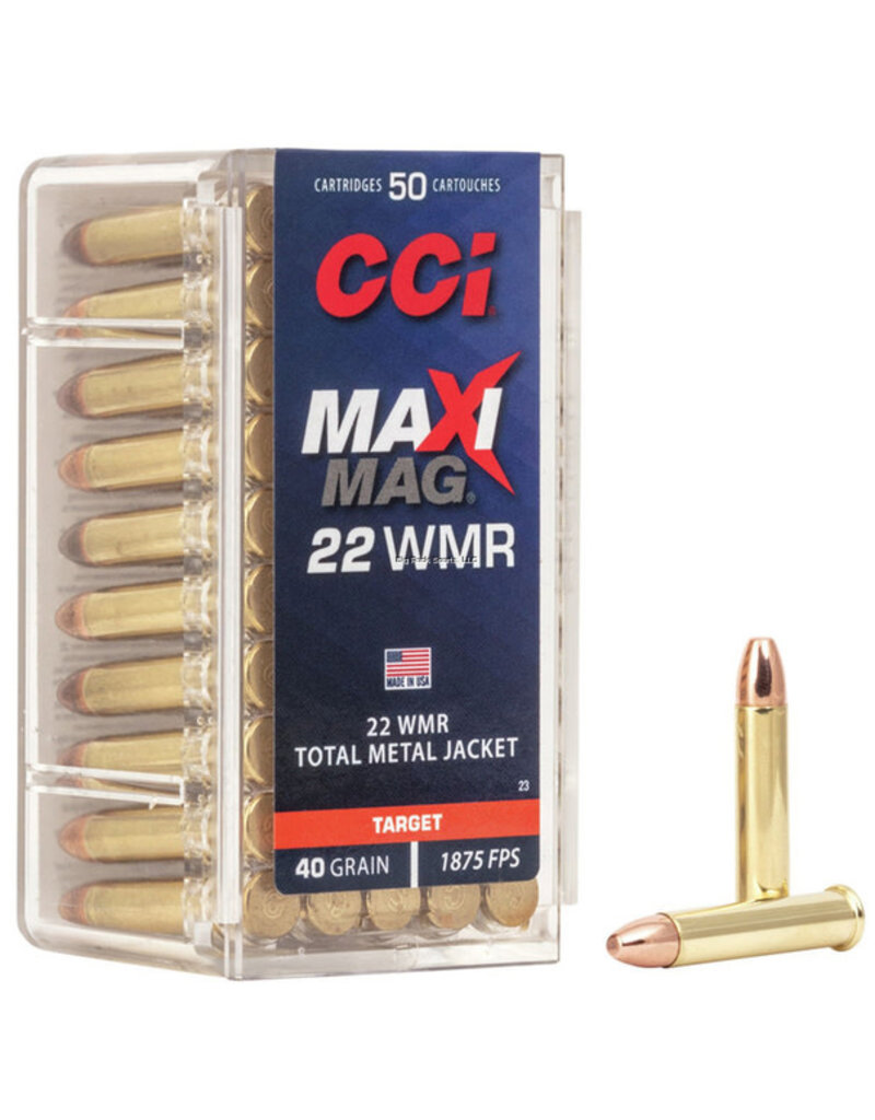 CCI Maxi-Mag - 22 WMR, 40gr, TMJ, Box of 50 (23)