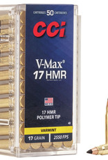 CCI V-Max Rimfire Ammo 17 HMR, Poly-Tip, 17 Gr Box of 50 (49)