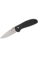 Benchmade Mini Griptilian - 2.91" Satin Drop Point Plain Blade, S30V, Black Noryl GTX Handles (556-S30V)