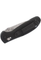 Benchmade Mini Griptilian - 2.91" Satin Drop Point Plain Blade, S30V, Black Noryl GTX Handles (556-S30V)