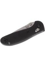 Benchmade Mini Griptilian - 2.91" Satin Drop Point Plain Blade, S30V, Black Noryl GTX Handles (556-S30V)