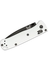 Benchmade Mini Bugout - 2.82" Black DLC Plain Blade, S30V, White Grivory Handles (533BK-1)